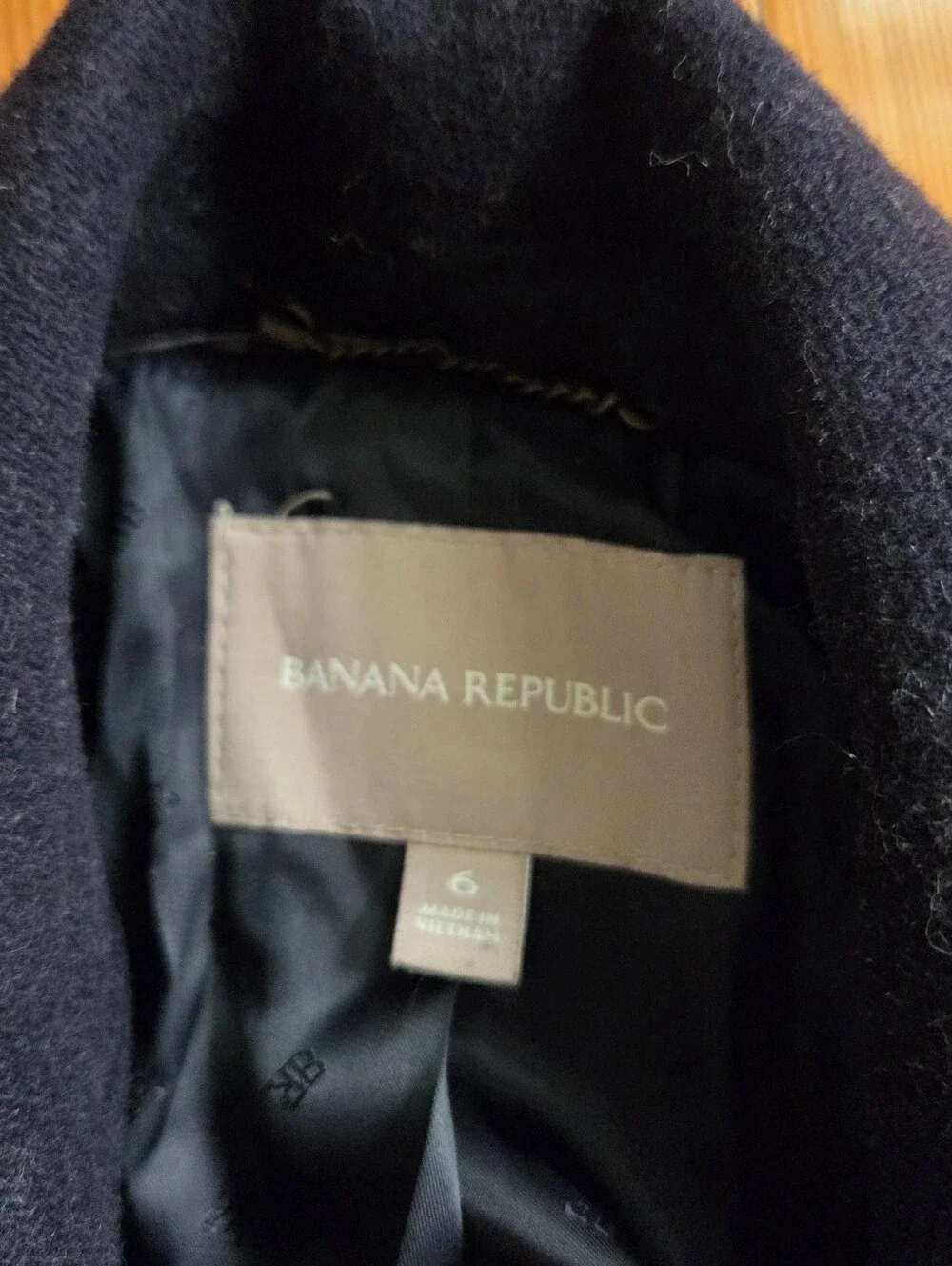 Banana Republic 🧥Navy Double-Breasted Peacoat with Gold Buttons
